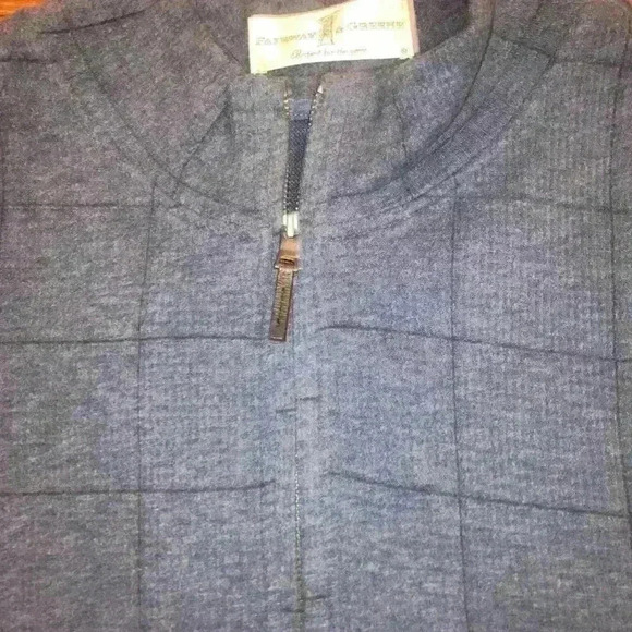 Fairway & Greene quarter zip luxury pullover size Large Pristine - Picture 4 of 12